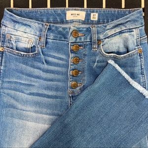 Miss Me Crop Boot Cut Jean (no pocket embellishment) , Size 27